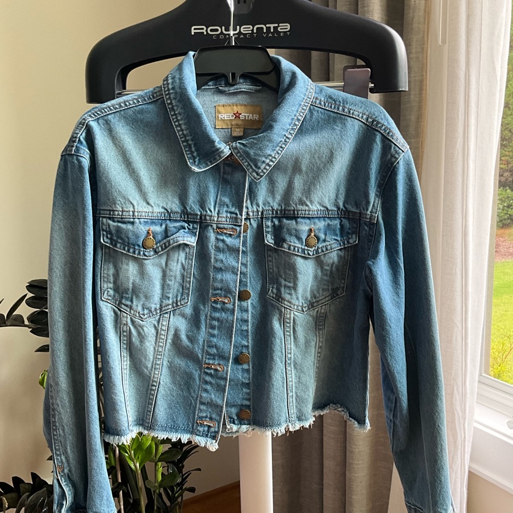 Denim Cropped Jacket